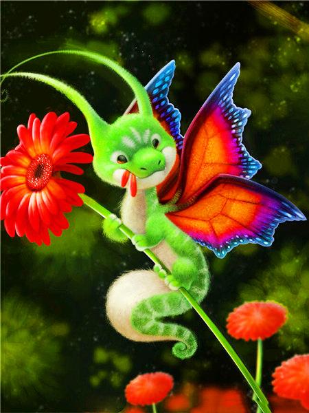 Diamond Painting Kit Cake Animal Food Full Square/round Embroidery Mosaic Dragon Rabbit Cross Stitch Home Decor