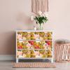 Vintage Peony Peel and Stick Wallpaper Yellow/Pink/White Floral Self Adhesive Wallpaper for Bedroom Home Wall Decorations