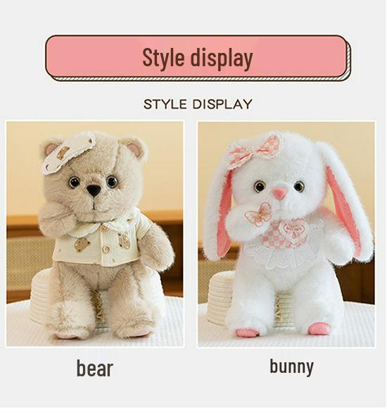 Cute Lop-eared Rabbit Plush Pillow - Soothing Sleep Companion for Kids