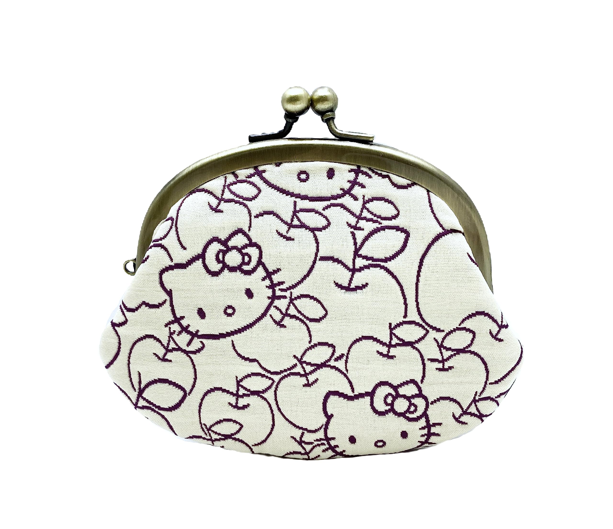 

Кошелек Hello Kitty с застежкой, кошелек для монет, кошелек, сделанный в Японии, персонаж Kyoto Hello Kitty Sanrio [Kyoto Kobo] 3.3 (фиолетовый)