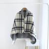 1pc Wearable Blankets Shawl Blanket Flannel Lazy Casual Office Blanket