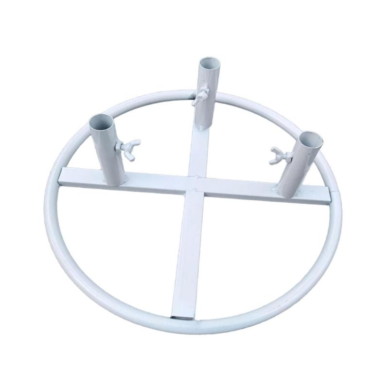 Iron Flower Poles Base Holder Floor Standing Flower Display Base with Adjustable 3 Middle Hole Wedding Florist Essential