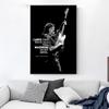 Singer Star Posters and Prints Bruce Springsteen Figure Portrait Black and White Paintings for Interior Love You Quote Wall Art No Frame