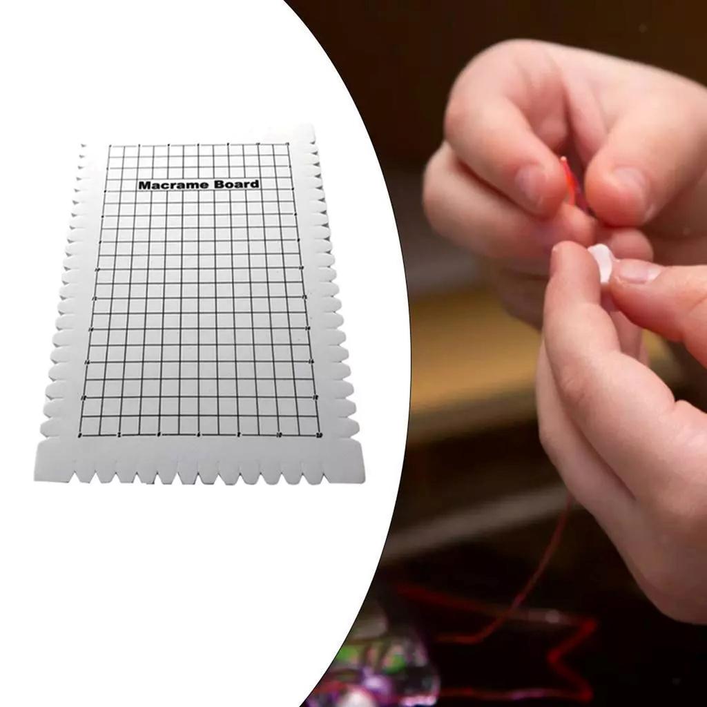 Tavola per Progetti Macramè Tavola Macramè Grande Materiali per Macramè Strumento Macramè per Intrecciare Cordino Braccialetto Progetto Artigianale