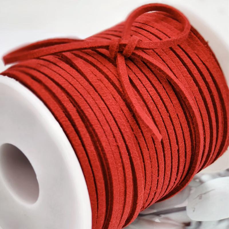 3mm 40m Leather Rope Floral Bouquet Wrap Ribbon for DIY Gift Packaging and Handmade Crafts Apparel Sewing Supplies