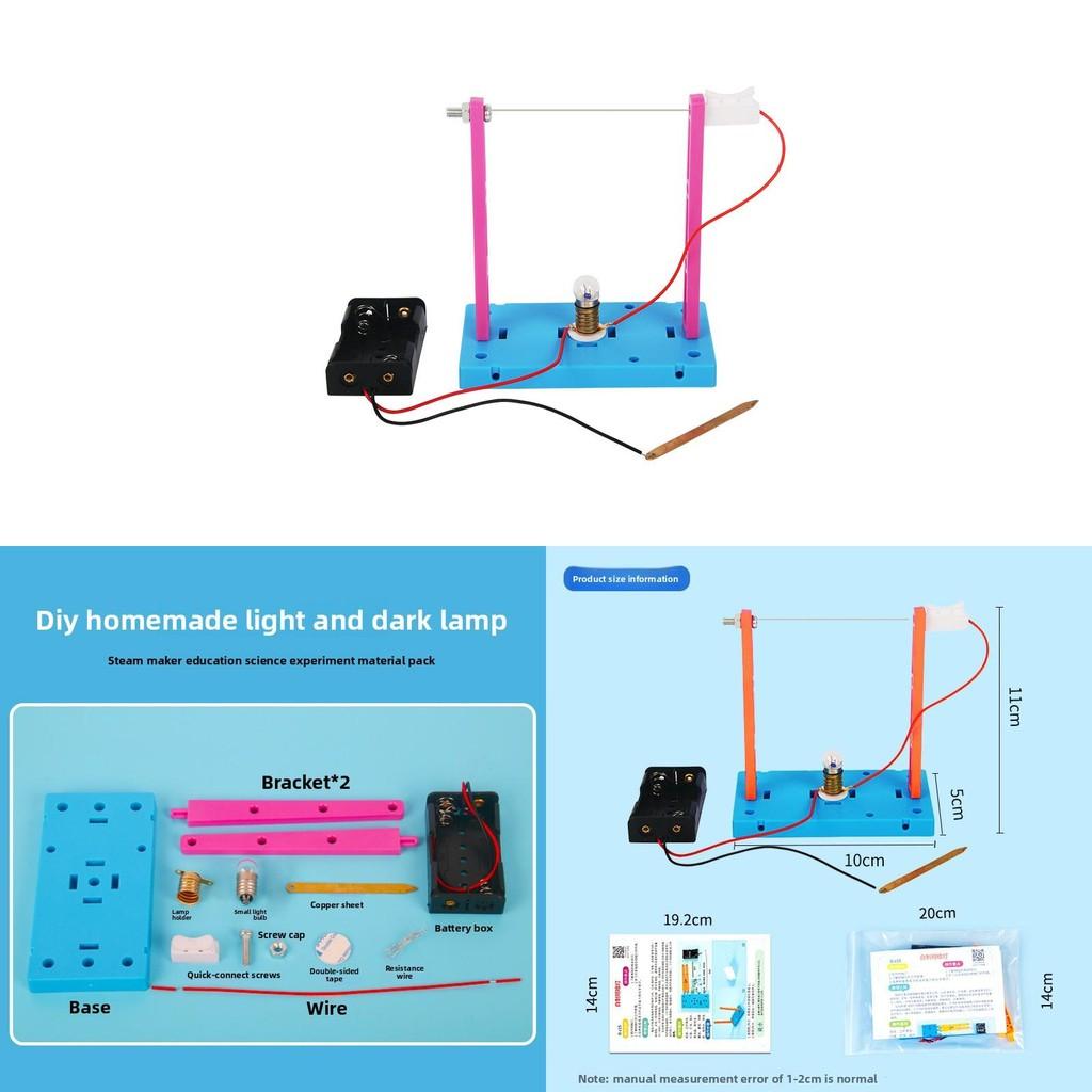 Diy Science Experiment Kit With Light And Dark Lamp For Student Learning