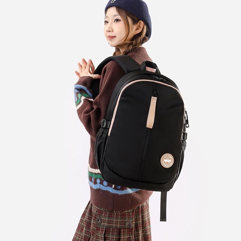 2026 New Burden Reducing Girl's Backpack Large Capacity Lightweight Waterproof Nylon School Bags Multi-layer Thickened Shoulder Strap Student Ruckpack