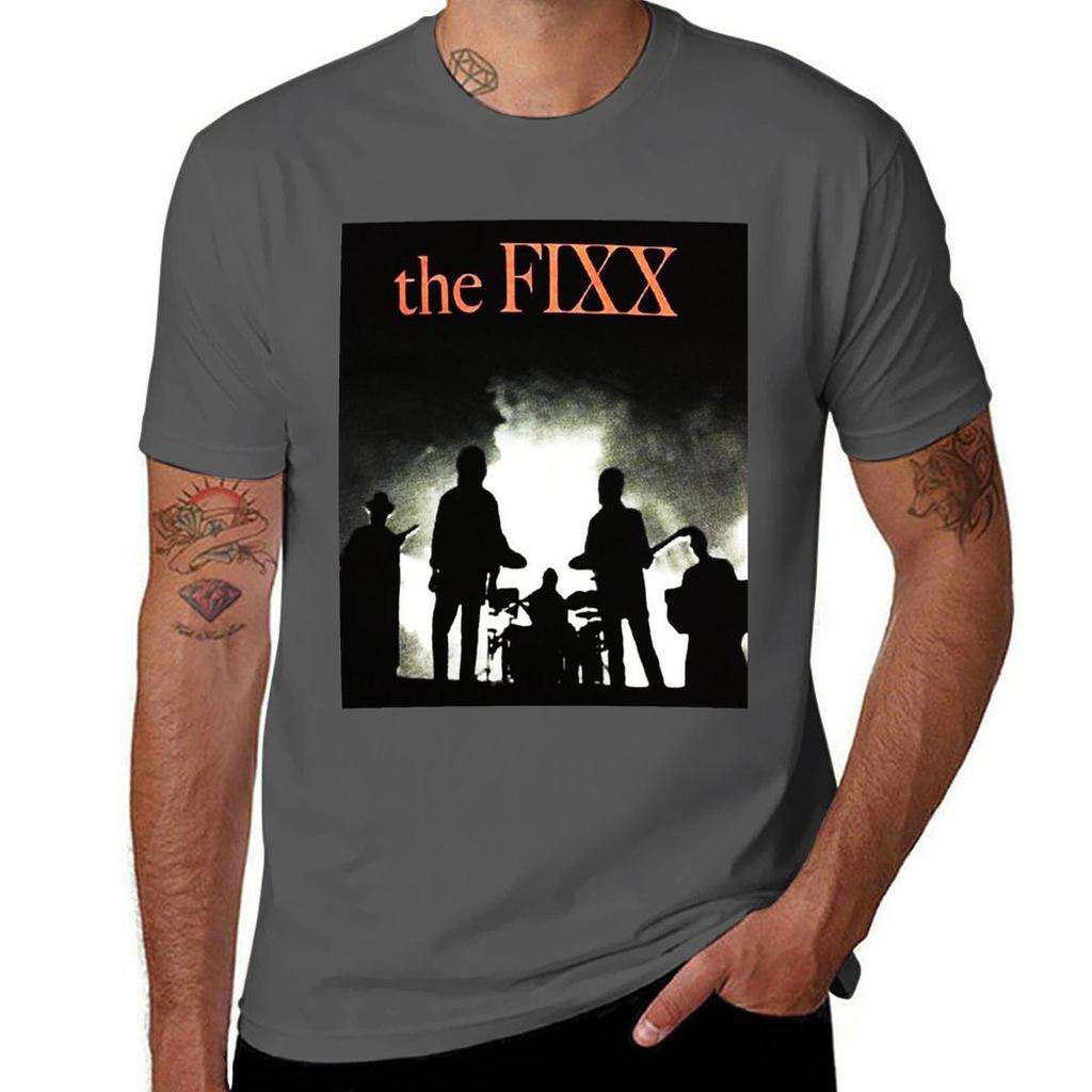 The Real Music Popular The Fixx Band TShirt Lightweight Hiking TShirt