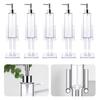 Nutcracker Foam Soap Dispenser Clear Acrylic W/ Lotion Pump Christmas Nutcracker Soap Liquid Bottle for Bathroom Kitchen