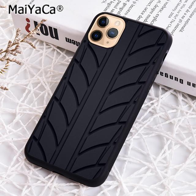 MaiYaCa Cool Tire Tread wheel Style Track Phone Case For iPhone 17 Air 16 pro max 15 14 plus 12 13 Cover coque