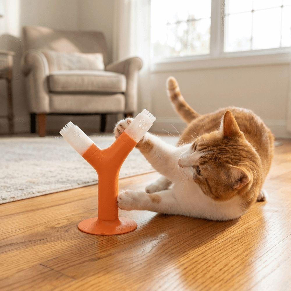 Removable Cat Itching Stick Soft Pet Hair Removal Comb Durable Pet Toothbrush Cat Toy