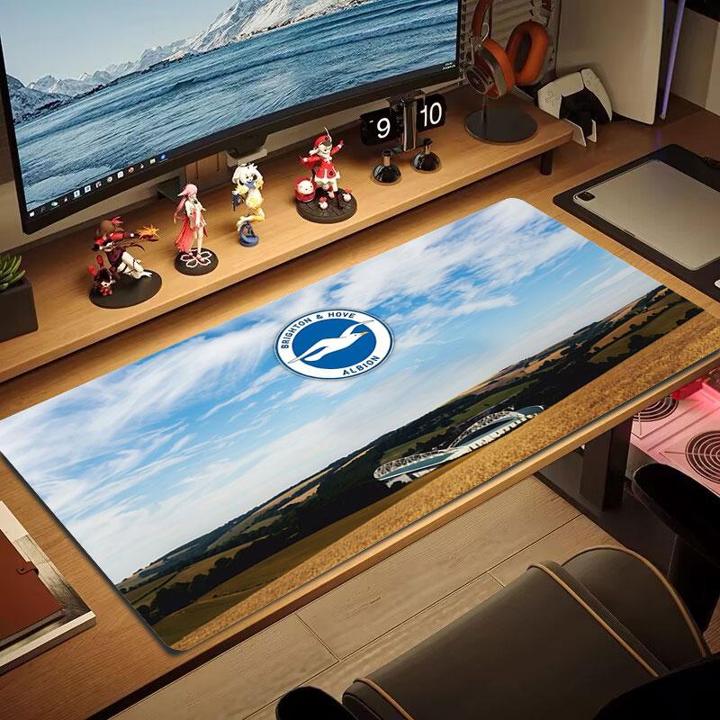 Brighton & Hove Albion Large Size Mouse Pad Large Gaming Table Cushion Non-slip Laptop Tablet Big Mousepad XXL Mat Mini PC Playmat With Lock Edge