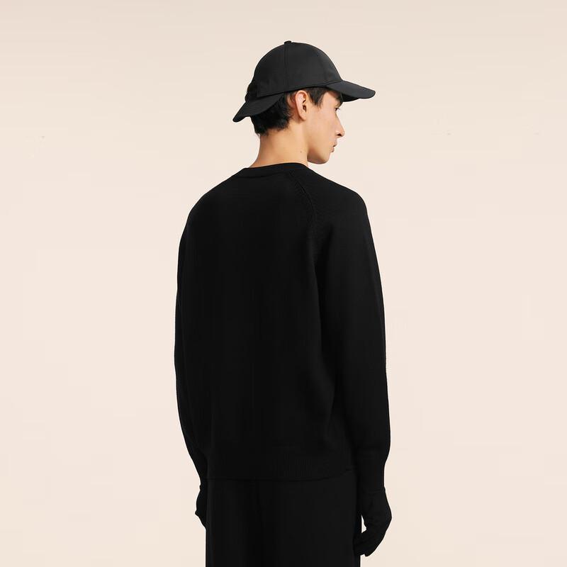 CROQUIS Men's H-Line Crew Neck Long Sleeve Sweater