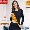 Nanjiren Women's Fleece-Lined Thick Thermal Underwear Set