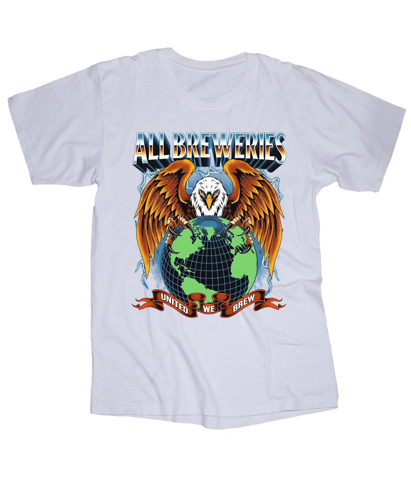 

All Breweries American Eagle World Craft Beer Brewing Brewery white T-shirt S