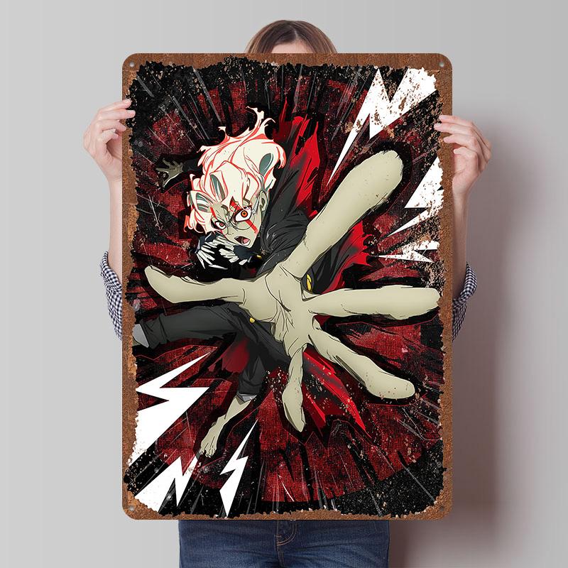 DAN DA DAN Tinplate Posters Custom Wall Art Vintage Metal Signs Retro Tin Plaque for Bedroom Decoration Gaming Home Decorations