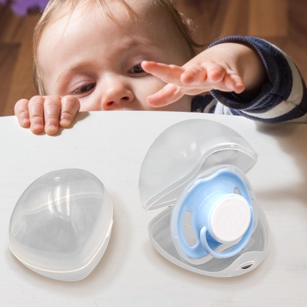3pc Baby Nipple Container Box Pacifier Box Clear Holder Case For Pacifier Lightweight Transparent Baby Soother Container Carrier