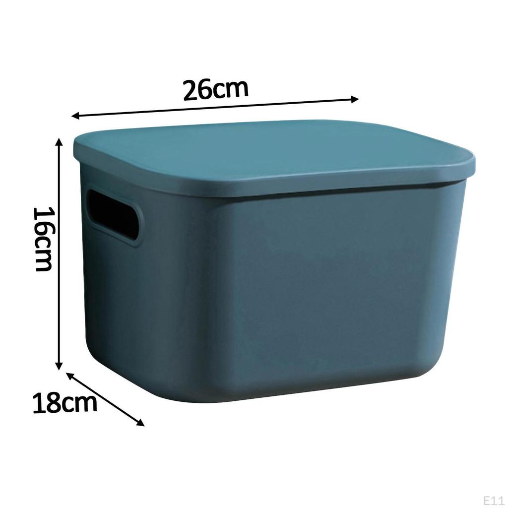 Organizador de Estante de Armario Contenedor Caja de Almacenamiento para el Hogar a Prueba de Polvo con Tapa para Sala de Juegos Oficina