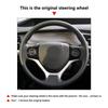 Red-Line Steering Wheel Leather Cover For Honda Civic 9th 2012 2013 2014 2015