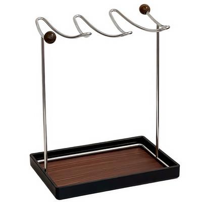 Versatile Towel And Accessory Rack Countertop Stand 20.9x12.9x26.7cm Coffee Cup Holder Easy Access Elegant Storage Solution