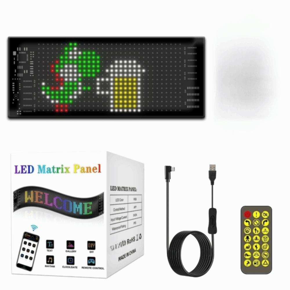 USB-Powered LED Screen Flexible Flexible Soft Screen Dynamic LED Matrix Panel  Truck Windshield