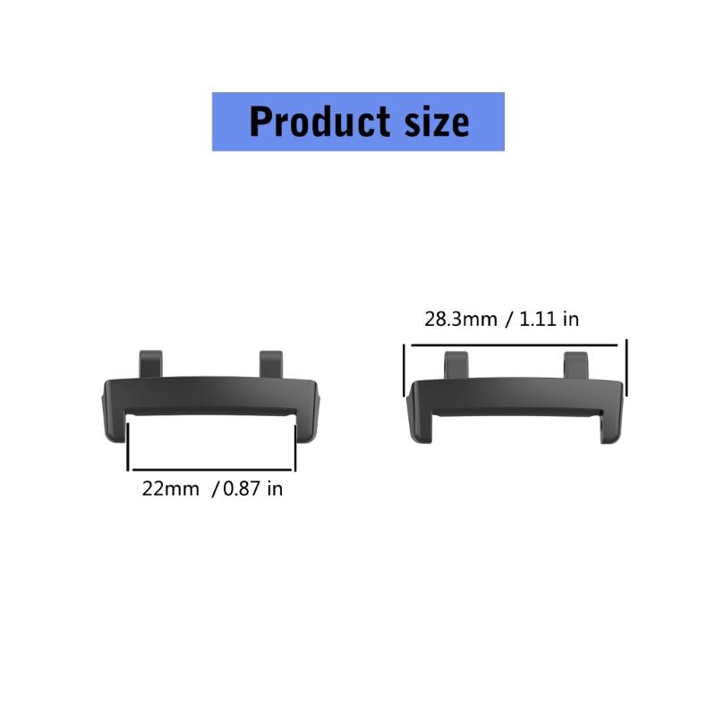 Stainless Steel Connectors Adapter for 22mm Watch Bands Easy to Install and Remove