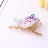 9-Color Painted Butterfly Hairpin - Ancient Style Shark Clip Ornament