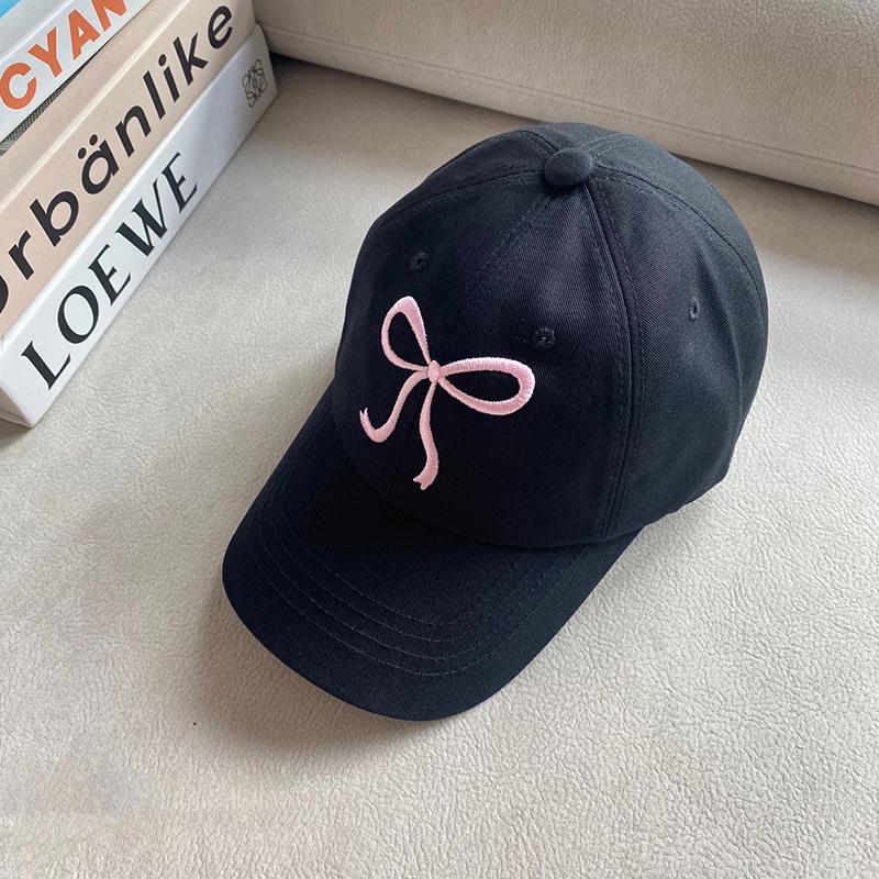 Letter B Women Baseball Cap Solid Color  Adjustable Girl Sun Hat Casual Summer Cotton Duck Tongue Caps