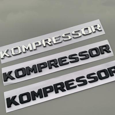 For Mercedes-Benz C-Class E-Class C200 C180 E300 Rear Tail Emblem KOMPRESSOR Car Logoicker T6