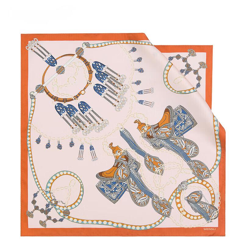 WENSLI 'Xiyu Zanma' Mulberry Silk Scarf