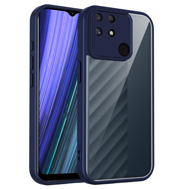 Realme Narzo 50A 4G RMX3430 Case Shockproof Silicone Bumper Clear Back Hard Cover Matte Phone Case for Realme Narzo 50A 4G