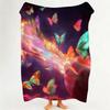 Art B Beautiful C Color Throw Flannel Throw Blanket Suitable for Sofa Living Room Bedroom