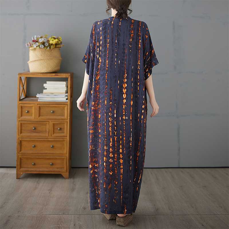 Medium Length Dress for Women's Summer Casual Drape Dress