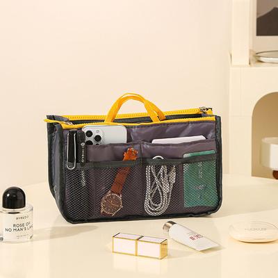 Multi Functional Inner Bag Double-layer Zipper Bag Middle Bag Convenient Travel Large Capacity Partitioned Storage Bag