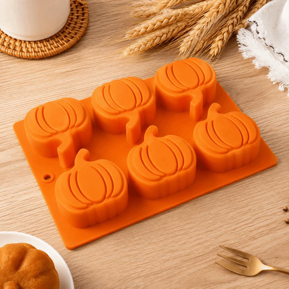 1/2Pcs Pumpkin Shape Halloween Cake Mold 3D Silicone Baking Mold  Baking Supplies