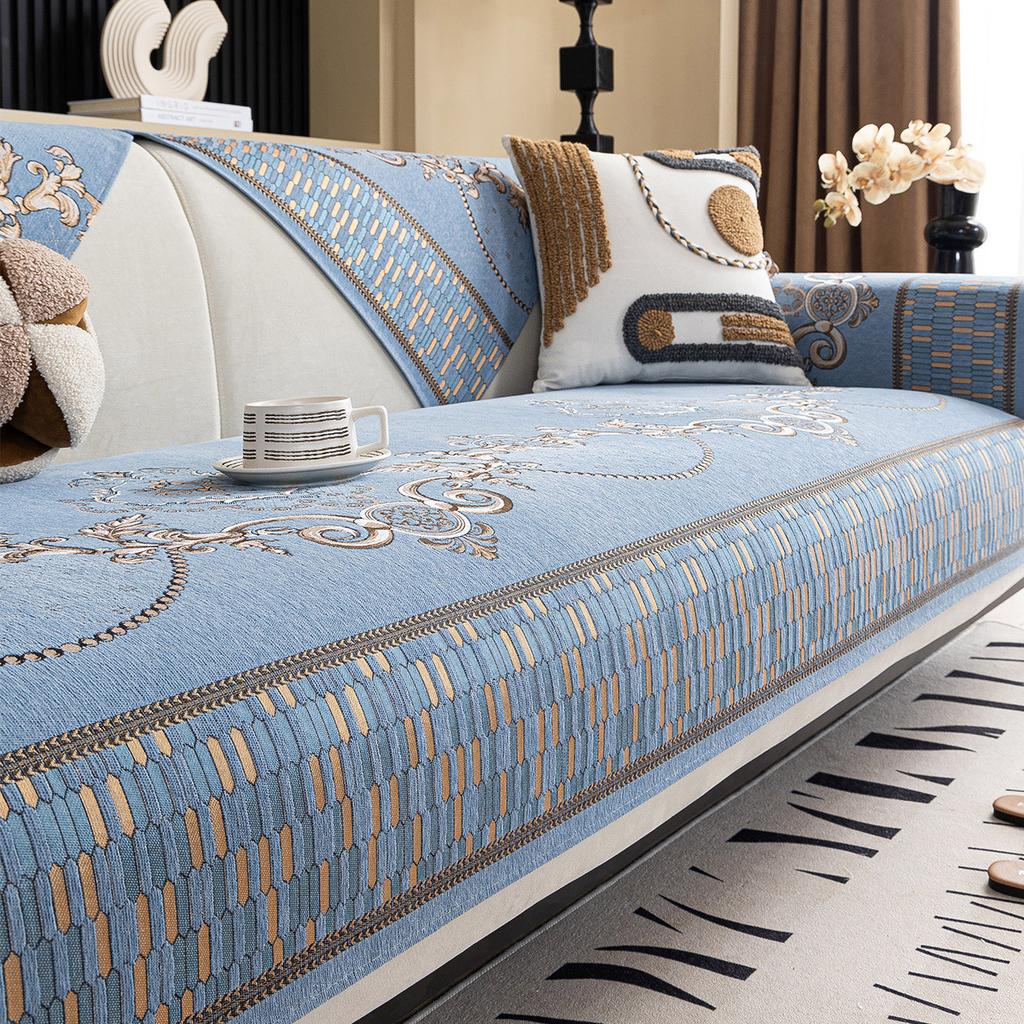 Light Luxury Chenille Sofa Cushion, Universal Non-Slip In All Seasons, Advanced Sense, Living Room Seat Cushion, Sofa Cover, Cloth Towel