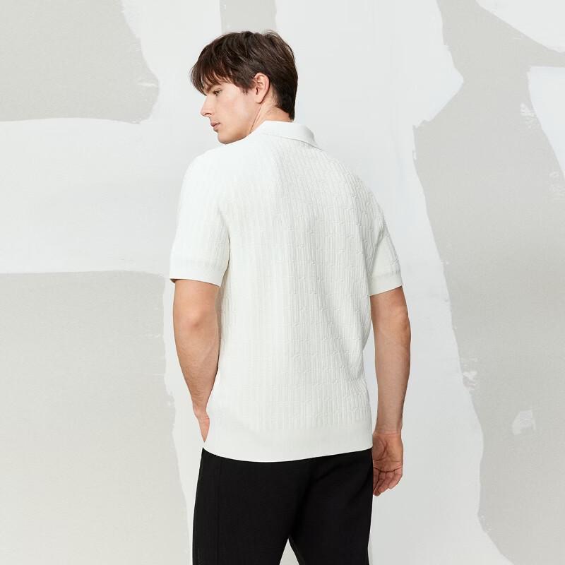 J.Lindeberg Men's Knitted Textured Polo Shirt 52619W002