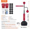 VEVOR Boxing Speed Trainer, Punching Bag with Stand, Reflex Boxing Bag for Teens & Adults