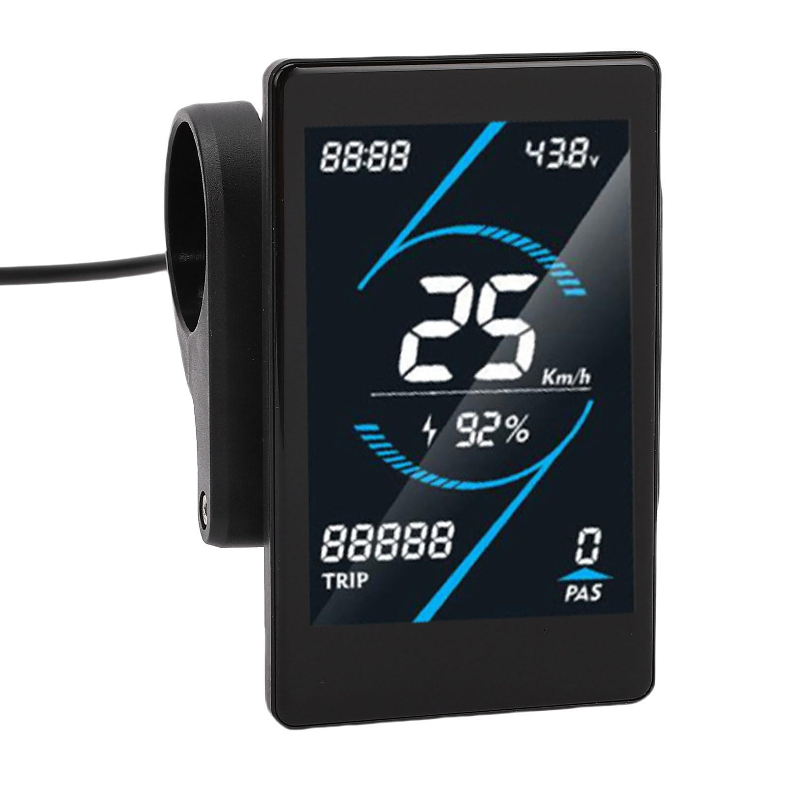 Elektrisch   LCD-scherm, 24V tot 72V Kleurrijk HD Fietsdisplay Meter met Slimme Chip, Snelheidsmeter Kilometerteller Aanpassing voor Mountainbikes