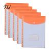 Waterproof Document Case 11 Hole Expanding File Pockets, Reusable PP Sleeves, Transparent Mesh Pouch Organizer Bag for Home Office And School Card