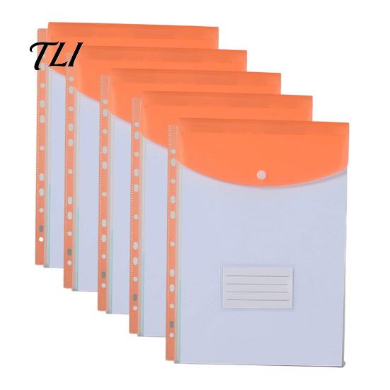 Waterproof Document Case 11 Hole Expanding File Pockets, Reusable PP Sleeves, Transparent Mesh Pouch Organizer Bag for Home Office And School Card