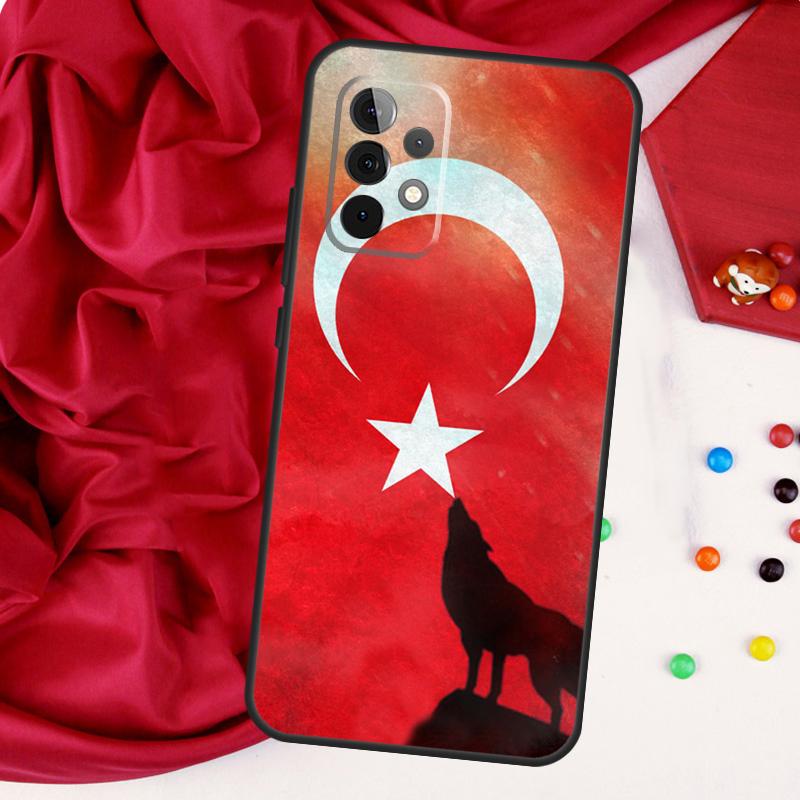 Turkey Flag For Samsung Galaxy A26 A05 A06 A16 A54 A34 A14 A22 A32 A52 A55 A35 A15 A53 A13 A56 A36 Case