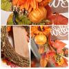 Fall Wreath Sunflower Pumpkin Maple Thanksgiving Decor Artificial Holiday Wreath For Harvest Festival Office Apartment Coffee