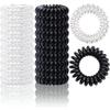 10/20/30 Piezas Gomas Espirales Grandes para el Cabello Sin Marca de Teléfono Rizos para el Cabello Sujeción Fuerte Impermeables Gomas para el Pelo para Mujeres Niñas