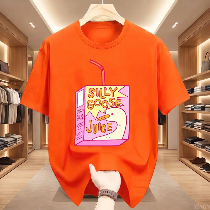 Silly Goose Juice Classic TShirt Unisex WoUnisex T Shirts High Quality Cotton Clothes Short Sleeve Crew Neck Tee Shirt Summer Top