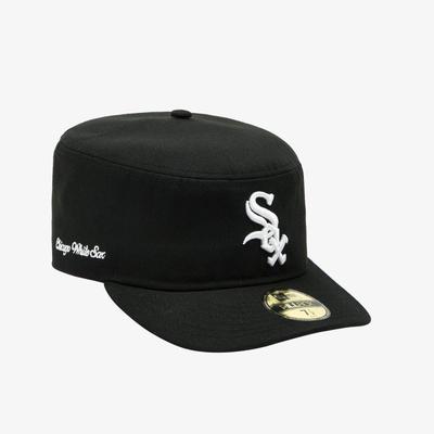 New Era Mlb Chicago White Sox Fitted Cap Kostenlose Curved Fillbox Schwarz 14881450