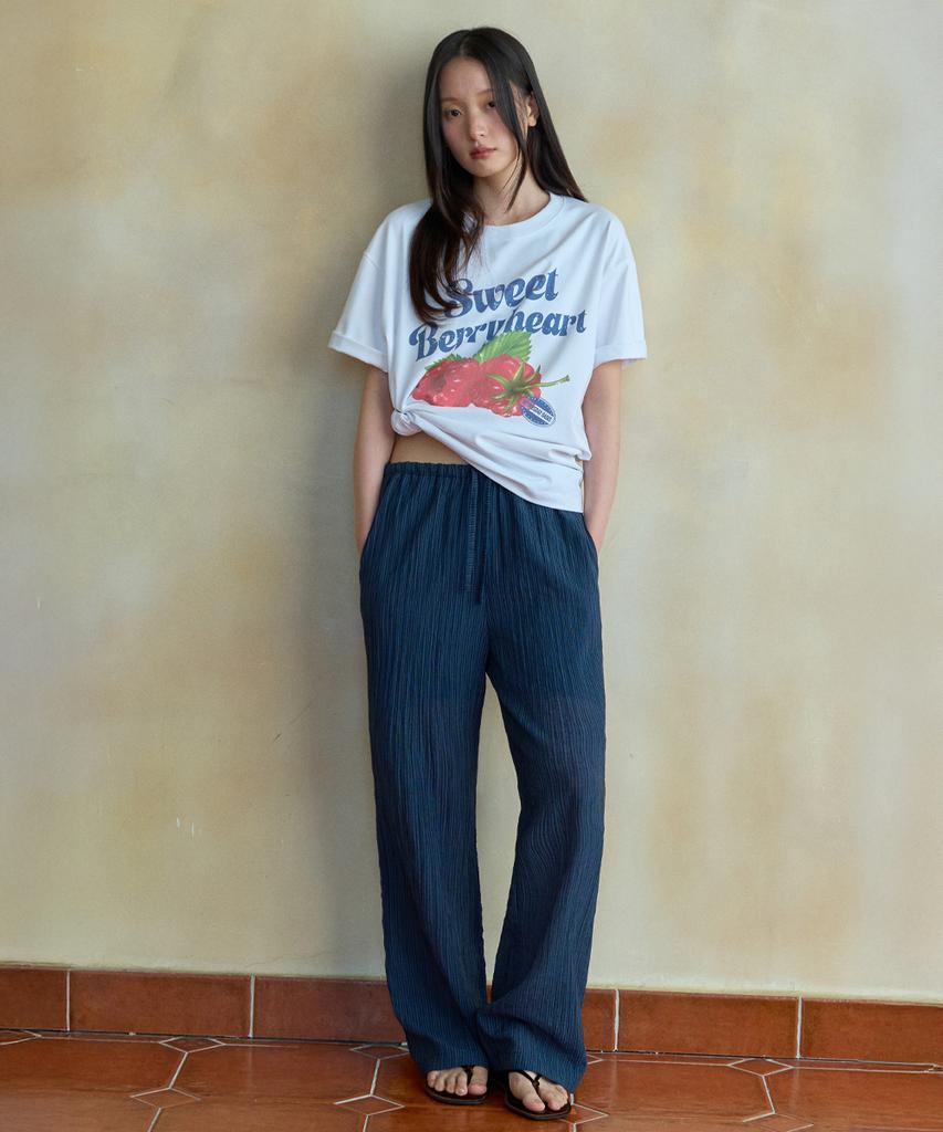 Wednesday Oasis For Woman Sweet Berry Heart Short Sleeve T-Shirt_Ivory(Wb6Tp28)