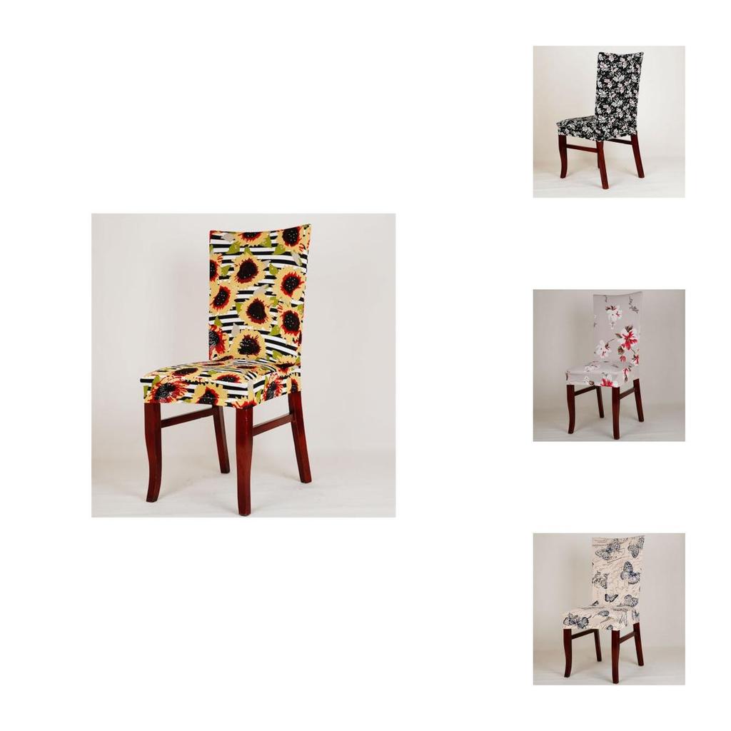 Luxuriöse Dehnbare Spandex Esszimmer Hochzeit Bankett Stuhlbezug Party Dekor Sitzbezug