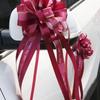 Shiny Double-Sided Red Ribbon Bow for Weddings, Gifts, and Events