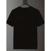 European Sizes Round Neck Short Sleeve T-Shirt - Sports Basketball Culture Style Black Half-Cut Basketball